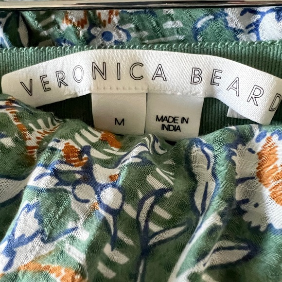 Veronica Beard Skirt - Hazel Ruffle Asymmetrical - Dark Seafoam Multi - Picture 6 of 7